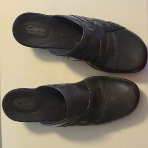 Clarks Bendables 62897 Leather Mules Clog